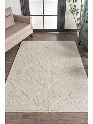 Andromeda Truva  , Peluş Soft Sisal Cut Loop Bukle Tavşan Tüyü Desenli Oturma Çocuk Yatak Odası Halısı