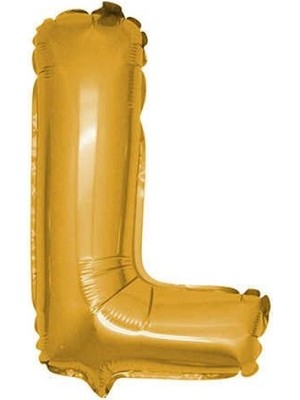 Kidspartim L Harf Altın Folyo Balon 34 Inc 80 cm