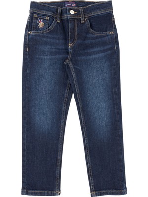 U.S. Polo Assn. Erkek Çocuk Mavi Jean Pantolon 50288551-DN0022