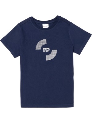 U.S. Polo Assn. Erkek Çocuk Lacivert Bisiklet Yaka Tişört 50281502-VR033