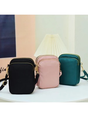 Qiuming Shop No.2 Tarzı Moda Kadın Crossbody Fermuar Cep Telefonu Omuzdan Askili Çanta Bayan Kadın Çok Fonksiyonlu Çanta Bilek Çanta Yeni Orts Cüzdan (Yurt Dışından)