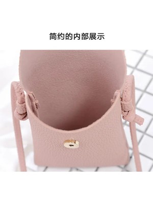 Qiuming Shop Siyah Stil Kadın Küçük Crossbody Omuz Çantaları Pu Deri Kadın Cep Telefonu Cebi Çanta Bayanlar Çanta Kart Manşonlar Cüzdan Messenger Çanta (Yurt Dışından)