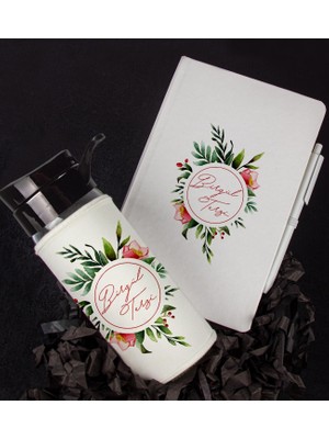 Ejoya Kişiye Özel Tasarım Defter Kalem Matara Hediye Seti 104612