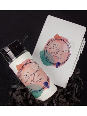 Ejoya Kişiye Özel Tasarım Defter Kalem Matara Hediye Seti 104731