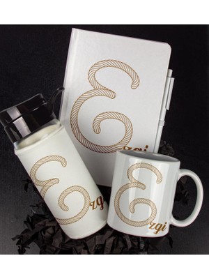 Ejoya Kişiye Özel Tasarım Defter Kalem Matara ve Kupa Hediye Seti 104848