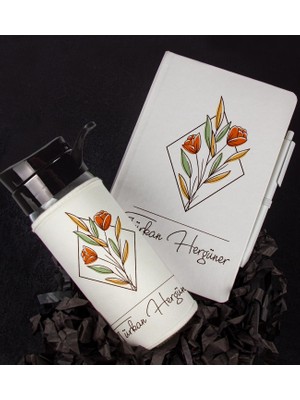 Ejoya Kişiye Özel Tasarım Defter Kalem Matara Hediye Seti 104549