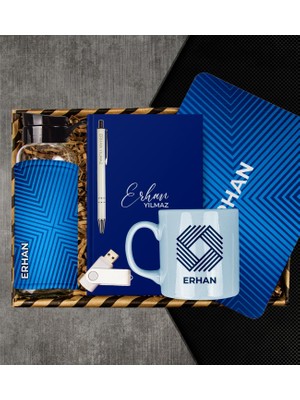 Ejoya Kişiye Özel Defter & Kalem & Kupa & Matara & Mousepad & USB Bellek Hediye Kutusu 113082