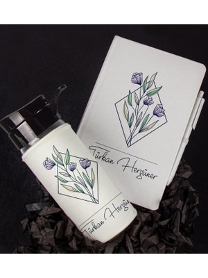 Ejoya Kişiye Özel Tasarım Defter Kalem Matara Hediye Seti 104547