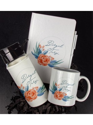 Ejoya Kişiye Özel Tasarım Defter Kalem Matara ve Kupa Hediye Seti 104939