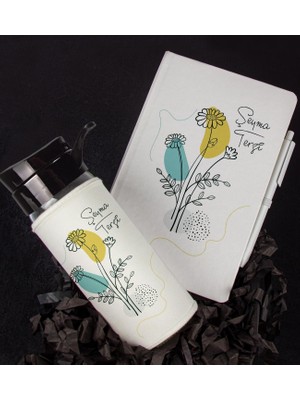 Ejoya Kişiye Özel Defter Kalem ve Matara Hediye Seti 94747