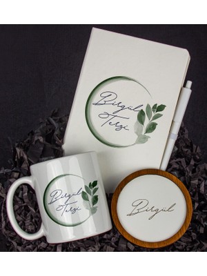 Ejoya Kişiye Özel Defter Kalem Kupa ve Bardak Altlığı Hediye Seti 103932