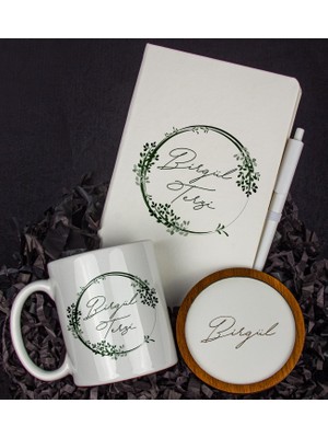 Ejoya Kişiye Özel Defter Kalem Kupa ve Bardak Altlığı Hediye Seti 103939