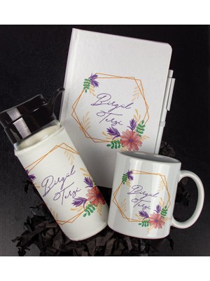 Ejoya Kişiye Özel Tasarım Defter Kalem Matara ve Kupa Hediye Seti 104886