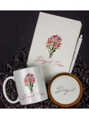 Ejoya Kişiye Özel Defter Kalem Kupa ve Bardak Altlığı Hediye Seti 103943