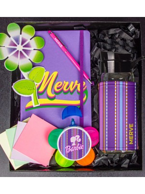 Ejoya Kişiye Özel Rengarenk Prenses Ofis Kırtasiye Hediye Kutusu 111866