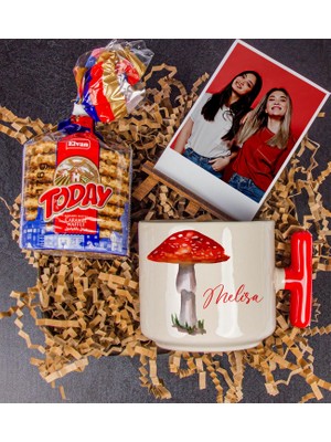 Ejoya Kişiye Özel Kupa & Karamelli Waffle & Fotoğraflık Hediye Kutusu 111133