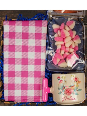 Ejoya Kişiye Özel Kupa & Kalp Candy Şeker & Amerikan Servis Hediye Kutusu 111127