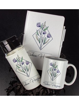 Ejoya Kişiye Özel Tasarım Defter Kalem Matara ve Kupa Hediye Seti 104794