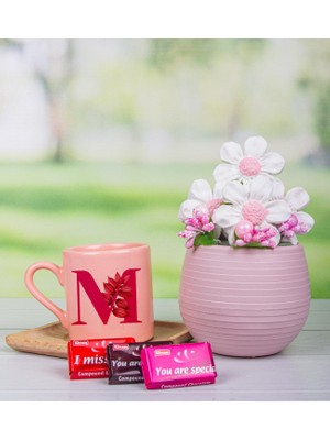 Ejoya Kişiye Özel Türk Kahvesi Fincanı & Papatyalar Aranjmanı 111908