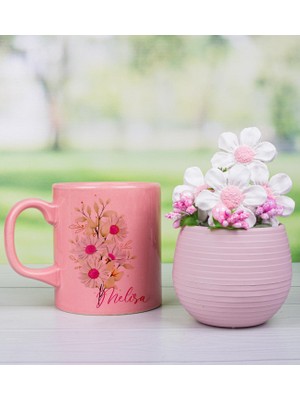 Ejoya Kişiye Özel Kupa Bardak & Papatyalar Aranjmanı 111804