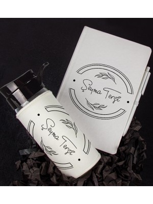 Ejoya Kişiye Özel Defter Kalem ve Matara Hediye Seti 94802