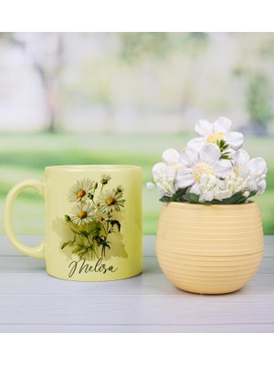 Ejoya Kişiye Özel Kupa Bardak & Papatyalar Aranjmanı 111806