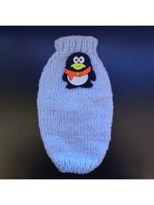 Hand Pet Pengu Gerçek El Örmesi Kedi Köpek Kazağı