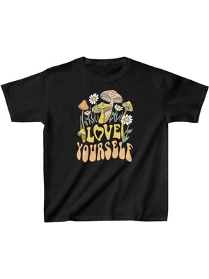 Tarz Yeri Baskılı T-Shirt - Siyah -