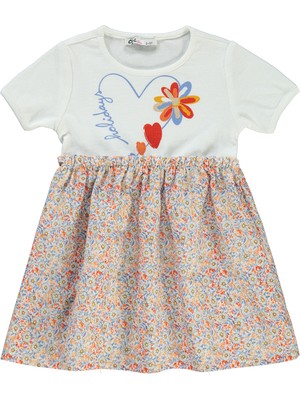 Civil Girls Kız Çocuk Elbise 2-5 Yaş Mercan