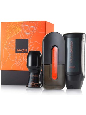 Avon Full Speed Erkek Parfüm Saç Vücut Yıkama Jeli ve Rollon Seti