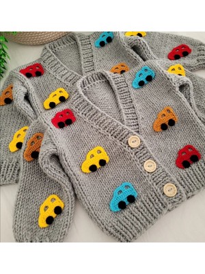Şifa Atelier El Örgüsü Arabalı Bebek Hırka
