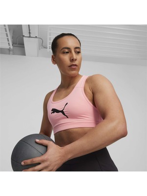 Puma Kadın Koral Ice Puma Mid Impact 4keeps Bra Pembe Kadın Spor Sütyeni/bra