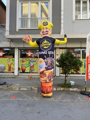 Kelepire Düştu 4 Metre Restoran Model Gel Gel Balon