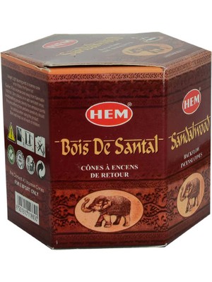 Ali The Stereo LISINYA214 Geri Akış Şelale Sandal Ağacı Kokulu 40 Konik Tütsü - Sandalwood Backflow Incense Cones Alithestereo