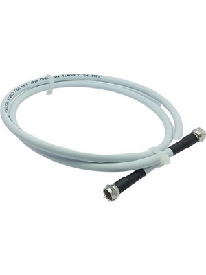 CRESCENT F Konnektörlü Hazır Tv Uydu Anten Kablosu Tipi 90 Derece Full Hd 4K 3D Destekli 50 cm