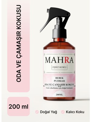 Mahra Shop Bebek Pudrası Oda ve Çamaşır Spreyi Oda Kokusu  Room Spray 200 ml