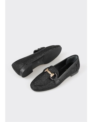 Elle Siyah Kadın Loafer