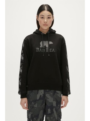 Bad Bear Gwen Hoodie Siyah  Kapüşonlu Kadın Sweatshirt