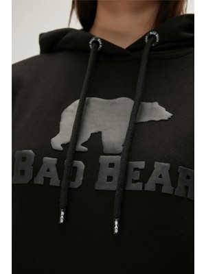 Bad Bear Gwen Hoodie Siyah  Kapüşonlu Kadın Sweatshirt