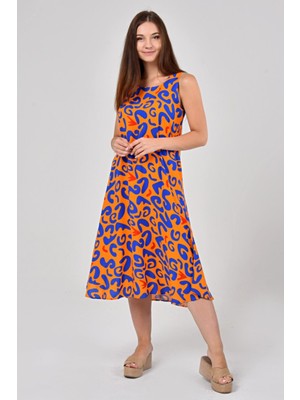 Likapa Yazlık Askılı Viskon Elbise 2691