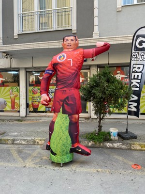 Kelepire Düştu 3 Metre Ronaldo  Model Gel Gel Balon