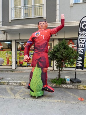 Kelepire Düştu 3 Metre Ronaldo  Model Gel Gel Balon