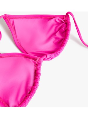 Koton Üçgen Bikini Üstü Çapraz Basic Kaplı