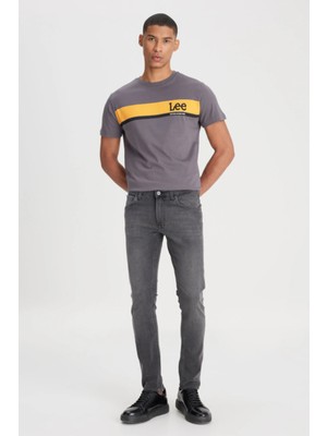 Lee L211034003 Antrasit Kadın Luke Slim Fit Dar Kesim Normal Bel Daralan Paça Esnek Kot Pantolon