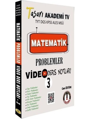 Tasarı Matematik Problemler Video Ders Notları 3