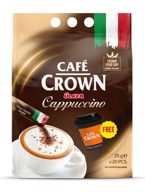 Cafe Crown Cappucino 25 Gr. x 20 Adet