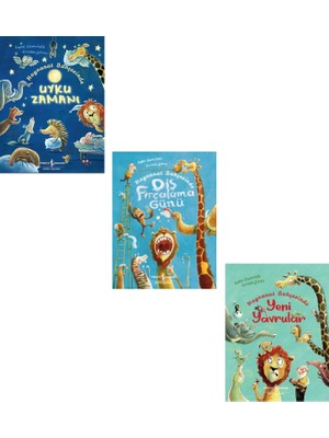 Hayvanat Bahçesinde Uyku Zamanı - Diş Fırçalama Günü - Yeni Yavrular 3 Kitap