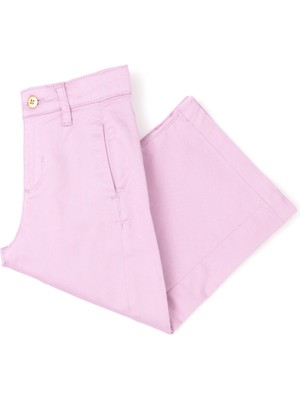 U.S. Polo Assn. Kız Çocuk Pembe Pantolon (Kanvas-Chino) 50282935-VR041