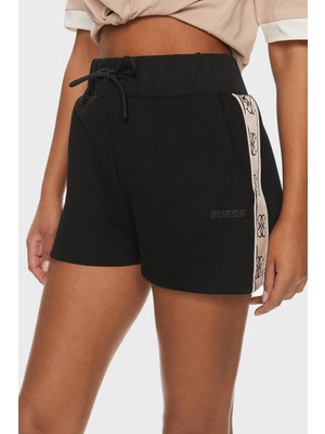 Guess Britney Pamuklu Relaxed Fit Cepli Short V3GD13KB3P2 Bayan Short V3GD13 KB3P2 Jblk