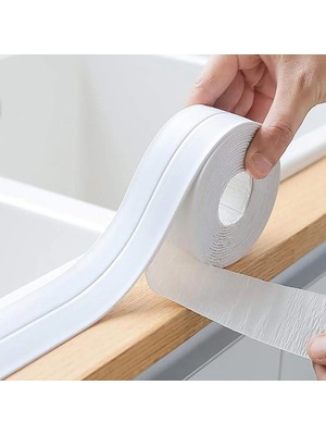 Beatitude Su Sizdirmaz Geçirmez Bant Ev Küvet Lavabo Mutfak Kenar Bandı Su Geçirmez 3,2 m x 38 Duş Tuvalet Bant